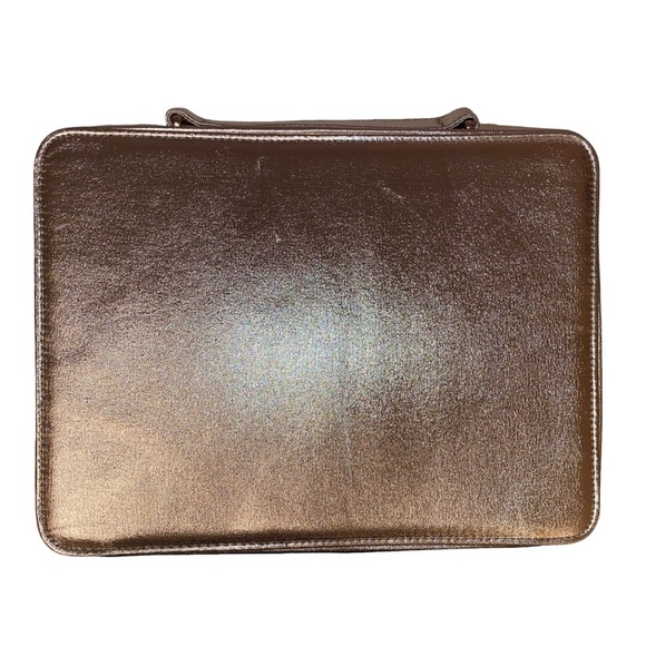 Lancôme Paris Rectangular Cosmetic or Vanity Case in Metallic Gold - Picture 3 of 9